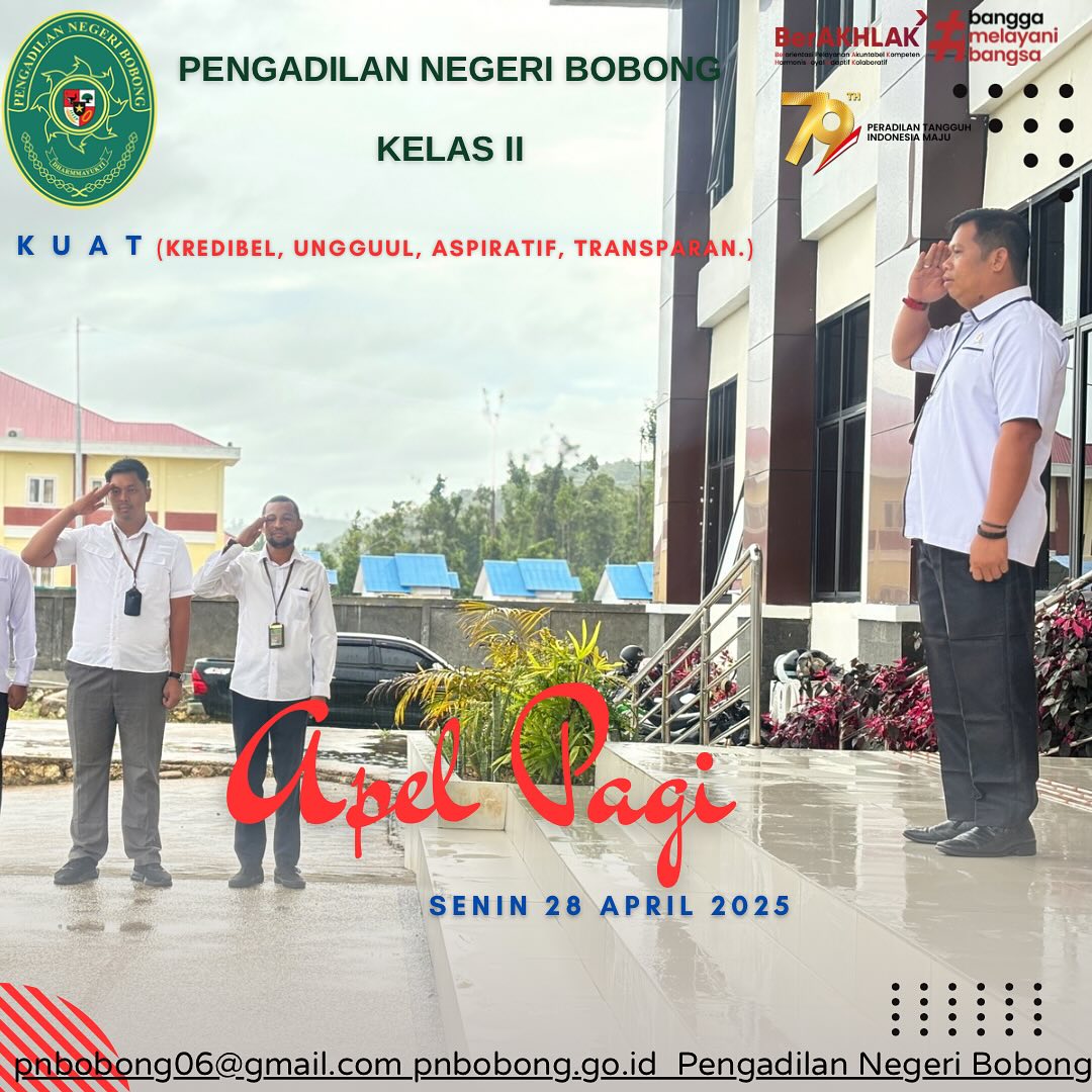 Apel Pagi Senin 28 April 2025 