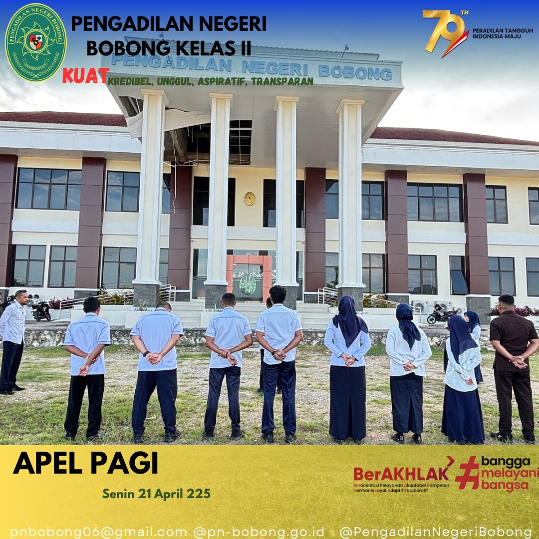 Apel Pagi Senin 21 April 2025.